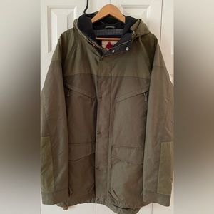 Mens Large Burton X Filson Frontier Snowboarding Jacket